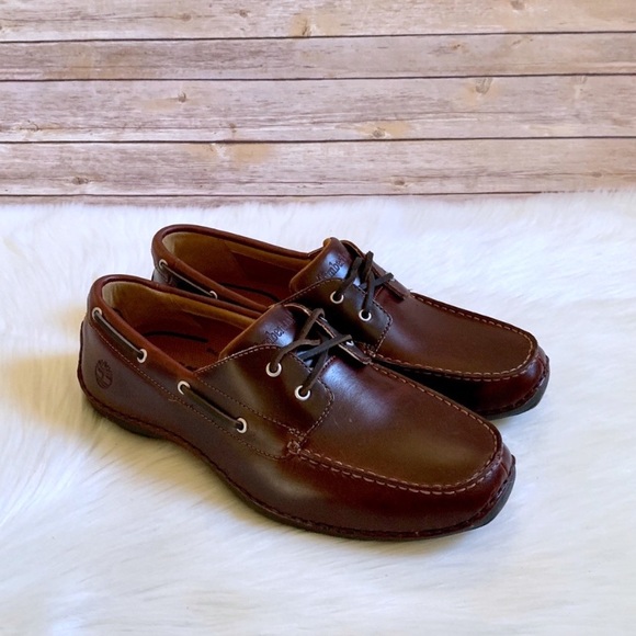 Timberland Other - Timberland Brown Annapolis Moc Toe Boat Shoes